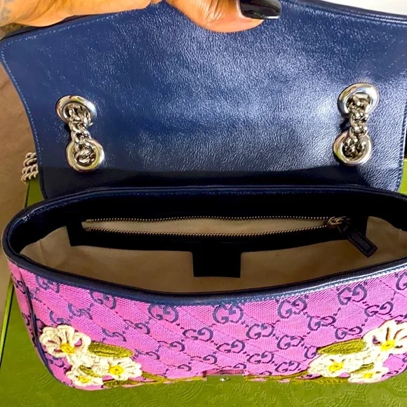 Gucci GG Marmont multicolored shoulder bag. - Picture 5 of 5